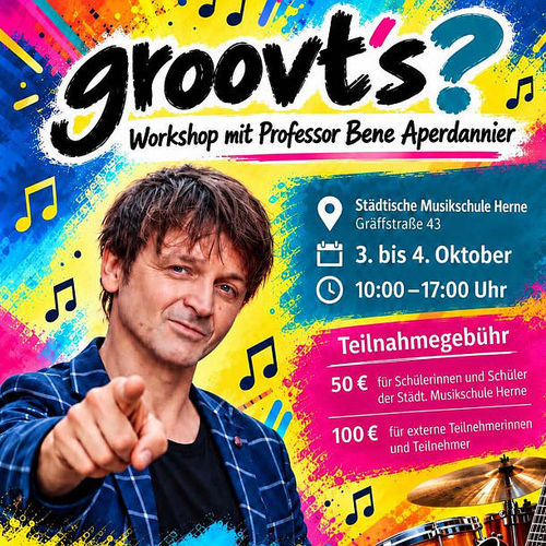 Bild für Beitrag: GROOVT’S ? | Workshop an der Herner Musikschule