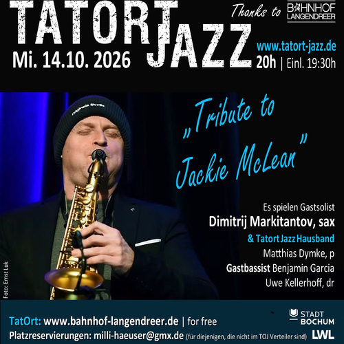 Bild für Beitrag: Dimitrij Markitantov | „Tribute to Jackie McLean”